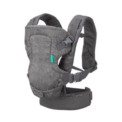 Infantino Flip Advanced 4-in-1 Carrier – Ergonomic, convertible, face-in and face-out front and back carry for newborns and older babies 8-32 lbs