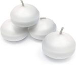 24-Pack Unscented Floating Candles – 4 Hour Burn Time – White