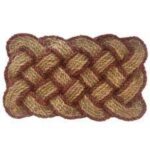 22″ x 36″ Lovers Knot Coir Indoor/Outdoor Doormat, Natural